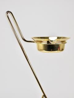  Werkst tte Carl Aub ck Rare Carl Aub ck Brass Standing Floor Ashtray Smoking Stand Austria 1950s - 4641874