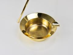  Werkst tte Carl Aub ck Rare Carl Aub ck Brass Standing Floor Ashtray Smoking Stand Austria 1950s - 4641890