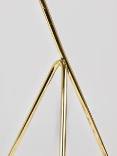  Werkst tte Carl Aub ck Rare Carl Aub ck Brass Standing Floor Ashtray Smoking Stand Austria 1950s - 4641895
