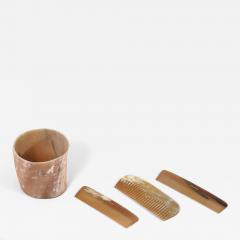  Werkst tte Carl Aub ck Set of Three Combs and a Jar by Carl Aub ck Austria - 2417480