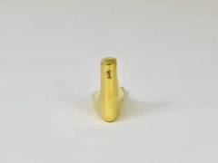  Werkst tte Carl Aub ck Signed Carl Aub ck Midcentury Brass Foot Paperweight Handmade Sculpture - 4055577