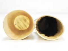  Werkst tte Carl Aub ck Two Carl Aubock Mid Century Horn Desk Pen Pencil Holder Cups Austria 1950s - 4066433