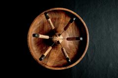  Werkst tte Carl Aub ck Wooden Fruit Bowl with Six Knives by Werkst tte Carl Aub ck - 4572387