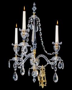  Werner Mieth A PAIR OF NEOCLASSICAL CUT GLASS WALL LIGHTS ATTRIBUTED TO WERNER MIETH - 3787940