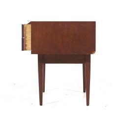  West Michigan Furniture Co Arne Vodder Style West Michigan Furniture Walnut Nightstands Pair - 3826832