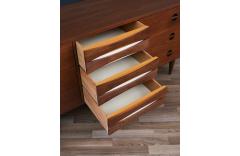  West Michigan Furniture Co Mid Century Modern Dresser w Lacquered Bowtie Drawers - 3596265