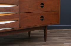  West Michigan Furniture Co Mid Century Modern Dresser w Lacquered Bowtie Drawers - 3596267