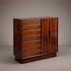  Westnofa Furniture Brazilian Rosewood Gentlemans Dresser Chest by Westnofa Sweden - 4640794