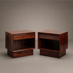  Westnofa Furniture Brazilian Rosewood Nightstand End Tables by Westnofa Pair - 4591677