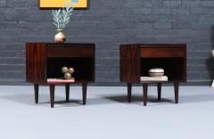  Westnofa Furniture Mid Century Rosewood Night Stands w Bookcase by Westnofa - 4484904