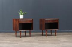  Westnofa Furniture Mid Century Rosewood Night Stands with Bookcase by Westnofa - 3551414