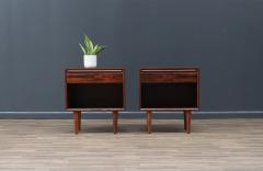  Westnofa Furniture Mid Century Rosewood Night Stands with Bookcase by Westnofa - 3551416