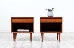  Westnofa Furniture Nordic Modern Teak Night Stands with Bookcase by Westnofa - 2885365