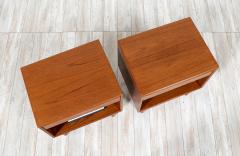  Westnofa Furniture Nordic Modern Teak Night Stands with Bookcase by Westnofa - 2885368
