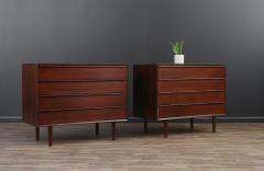  Westnofa Furniture Pair of Scandinavian Modern Rosewood Dressers by Westnofa - 3619485