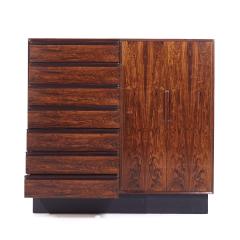  Westnofa Furniture Westnofa MCM Danish Rosewood 14 Drawer Armoire Gentlemans Chest Highboy Dresser - 3829390