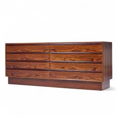  Westnofa Furniture Westnofa Mid Century Danish Rosewood 8 Drawer Lowboy Dresser - 4310179