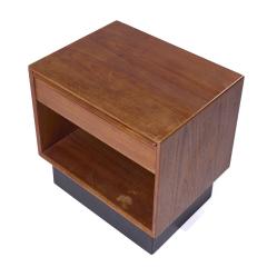  Westnofa Furniture Westnofa Mid Century Danish Teak Single Drawer Nightstand - 3932435