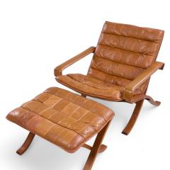  Westnofa Furniture Westnofa Mid Century Norwegian Bentwood and Leather Lounge Chairs Pair - 4276910