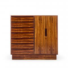  Westnofa Furniture Westnofa Mid Century Norwegian Rosewood Gentlemans Chest Dresser - 4496195