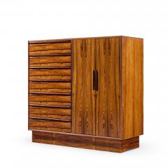 Westnofa Furniture Westnofa Mid Century Norwegian Rosewood Gentlemans Chest Dresser - 4496197