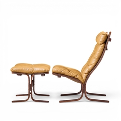  Westnofa Furniture Westnofa Mid Century Norwegian Siesta Bentwood Lounge Chairs Pair with Ottoman - 4711646
