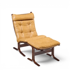  Westnofa Furniture Westnofa Mid Century Norwegian Siesta Bentwood Lounge Chairs Pair with Ottoman - 4711651