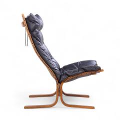  Westnofa Furniture Westnofa Mid Century Siesta Norwegian Bentwood and Leather Lounge Chairs Pair - 4266203