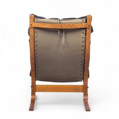  Westnofa Furniture Westnofa Mid Century Siesta Norwegian Bentwood and Leather Lounge Chairs Pair - 4266204