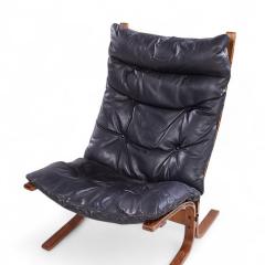  Westnofa Furniture Westnofa Mid Century Siesta Norwegian Bentwood and Leather Lounge Chairs Pair - 4266205