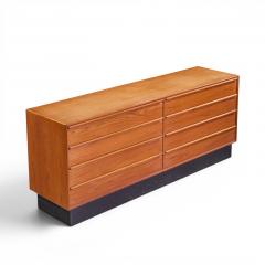  Westnofa Furniture Westnofa Mid Century Teak Norwegian Teak 8 Drawer Lowboy Dresser - 4584197
