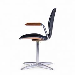  Westnofa Furniture Westnofa Mid Century Teak and Chrome Swivel Chair - 4418221