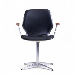  Westnofa Furniture Westnofa Mid Century Teak and Chrome Swivel Chair - 4418222