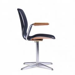  Westnofa Furniture Westnofa Mid Century Teak and Chrome Swivel Chair - 4418228