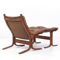  Westnofa Furniture Westnofa Siesta Mid Century Bentwood and Leather Lounge Chair and Ottoman - 3836506