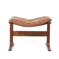  Westnofa Furniture Westnofa Siesta Mid Century Leather and Bentwood Ottoman - 3960220