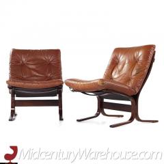  Westnofa Furniture Westnofa Siesta Mid Century Rosewood Lowback Lounge Chairs Pair - 3194866