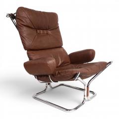  Westnofa Furniture Westnofa Wing Leather Armchair by Harald Relling 1970 - 4749883