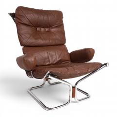  Westnofa Furniture Westnofa Wing Leather Armchair by Harald Relling 1970 - 4749891