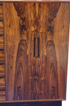  Westnofa of Norway 1960s Modern Rosewood Dresser Gentlemens Tall Chest of Drawers Westnofa Norway - 2422435