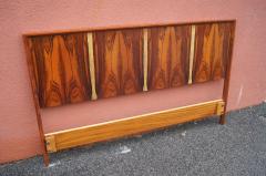  Westnofa of Norway Bookmatched Rosewood and Walnut Queen Headboard by Westnofa - 1181154