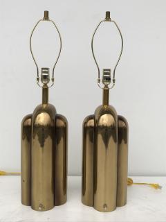  Westwood Industries Pair of Art Deco Style Brass Lamps - 614424