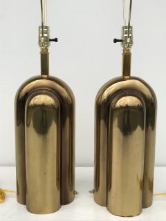  Westwood Industries Pair of Art Deco Style Brass Lamps - 614430