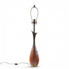  Westwood Industries Tony Paul for Westwood Industries Mid Century Walnut and Brass Lamps Pair - 4646521