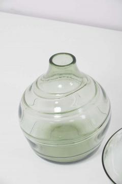  Whitefriars Set of 5 Ribbon Trailed Glass Vases and Bowls by Barnaby Powell for Whitefriars - 1247516