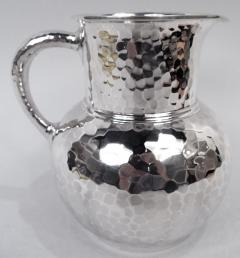  Whiting Manufacturing Co Antique Whiting Japonesque Craftsman Hand Hammered Water Pitcher - 4353220