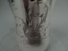  Whiting Manufacturing Co Whiting Sterling Silver Three Blind Mice Nursery Rhyme Baby Cup - 3762147