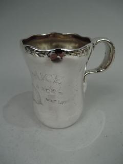  Whiting Manufacturing Co Whiting Sterling Silver Three Blind Mice Nursery Rhyme Baby Cup - 3762155