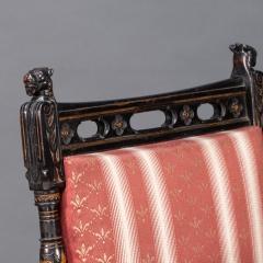  Whytock Reid R Whytock Co Set of 4 Aesthetic Movement Walnut Gilt Side Chairs - 4185820