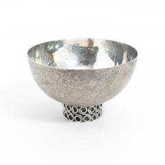  Wiener Silber Schmiede Handsgeschlagen Viennese Austrian Sterling Silver crafted footed bowl from mid 20th century - 1685449